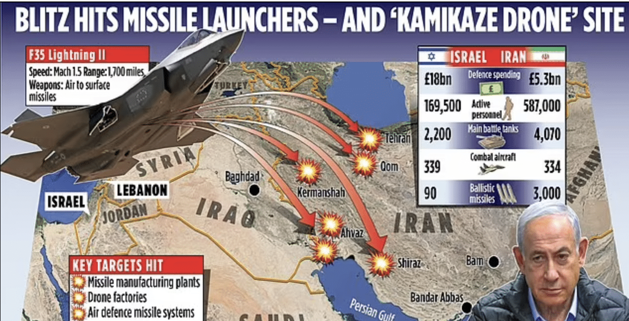 Tehran vows ‘no limits’ on its revenge after dozens of Israeli fighter jets strike up to 20 key military sites across the country